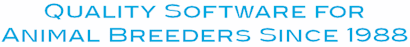 Quality Software for Animal Breeders Since 1988