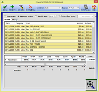 Financial Data Screen